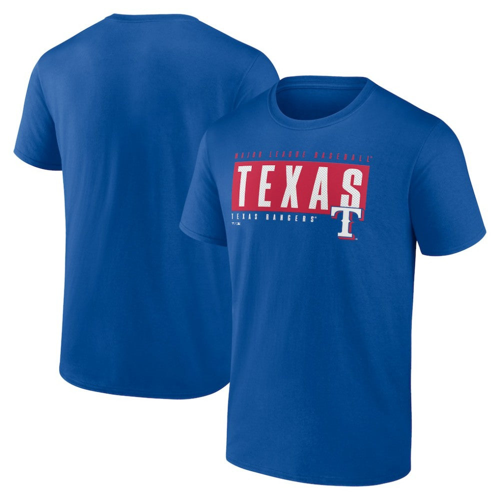 Royal Texas Rangers Blocked Out T-Shirt