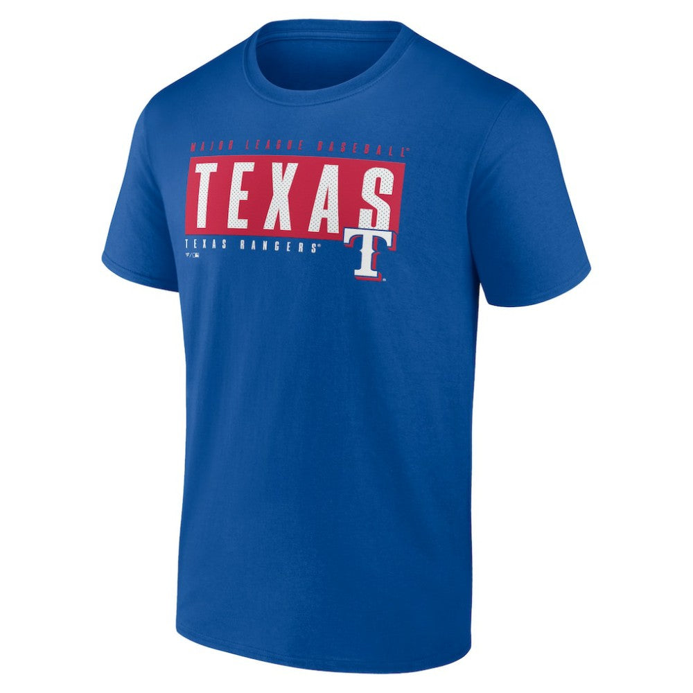 Royal Texas Rangers Blocked Out T-Shirt