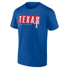 Royal Texas Rangers Blocked Out T-Shirt
