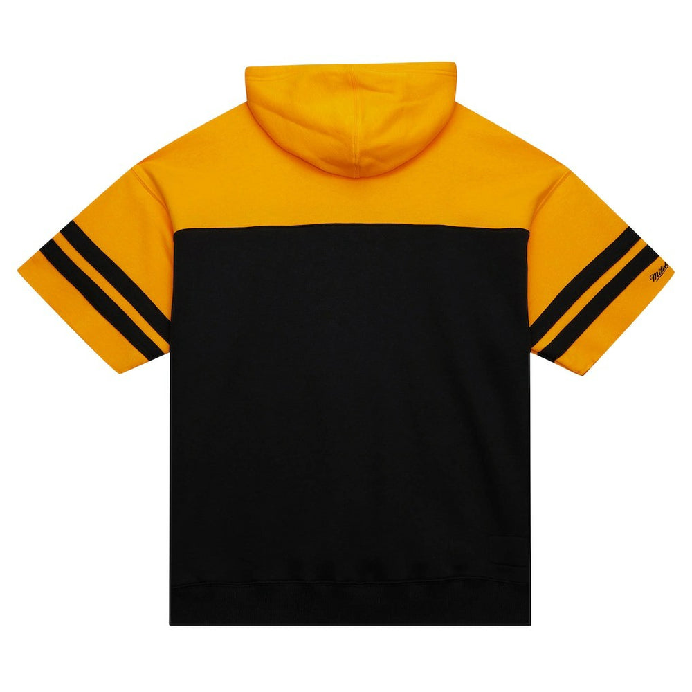 Off Field Vintage Logo Short Sleeve Pullover Hoodie - Pittsburgh Steelers Hoodies