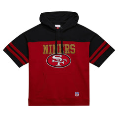 Off Field Vintage Logo Short Sleeve Pullover Hoodie - San Francisco 49ers Hoodies