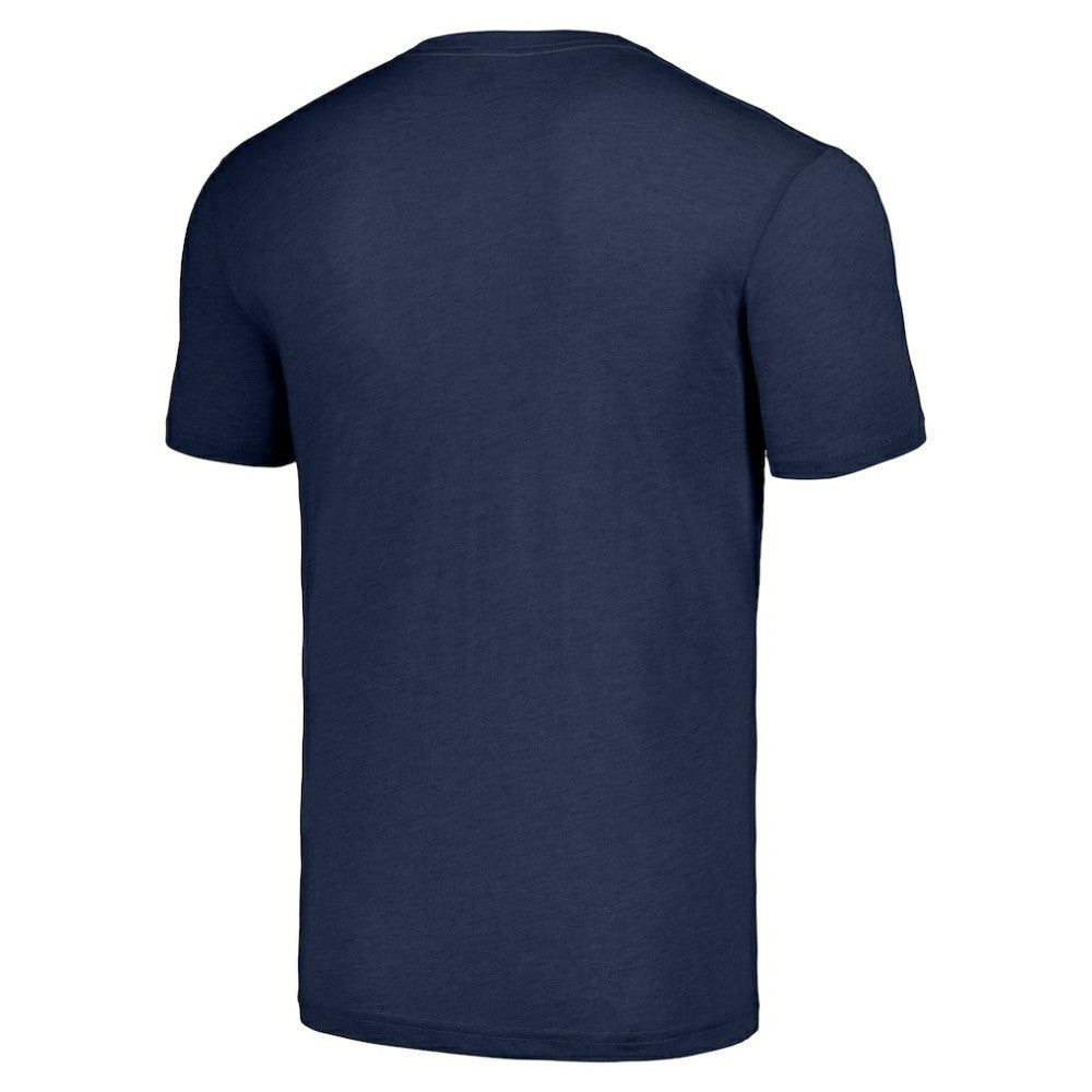 Navy Detroit Tigers Homage Cooperstown Collection Hand-Drawn Logo Tri-Blend T-Shirt
