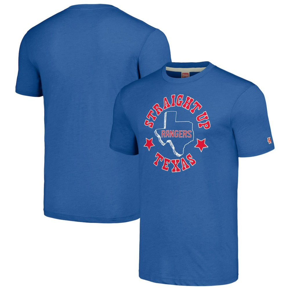Royal Texas Rangers Homage Hyper Local Tri-Blend T-Shirt