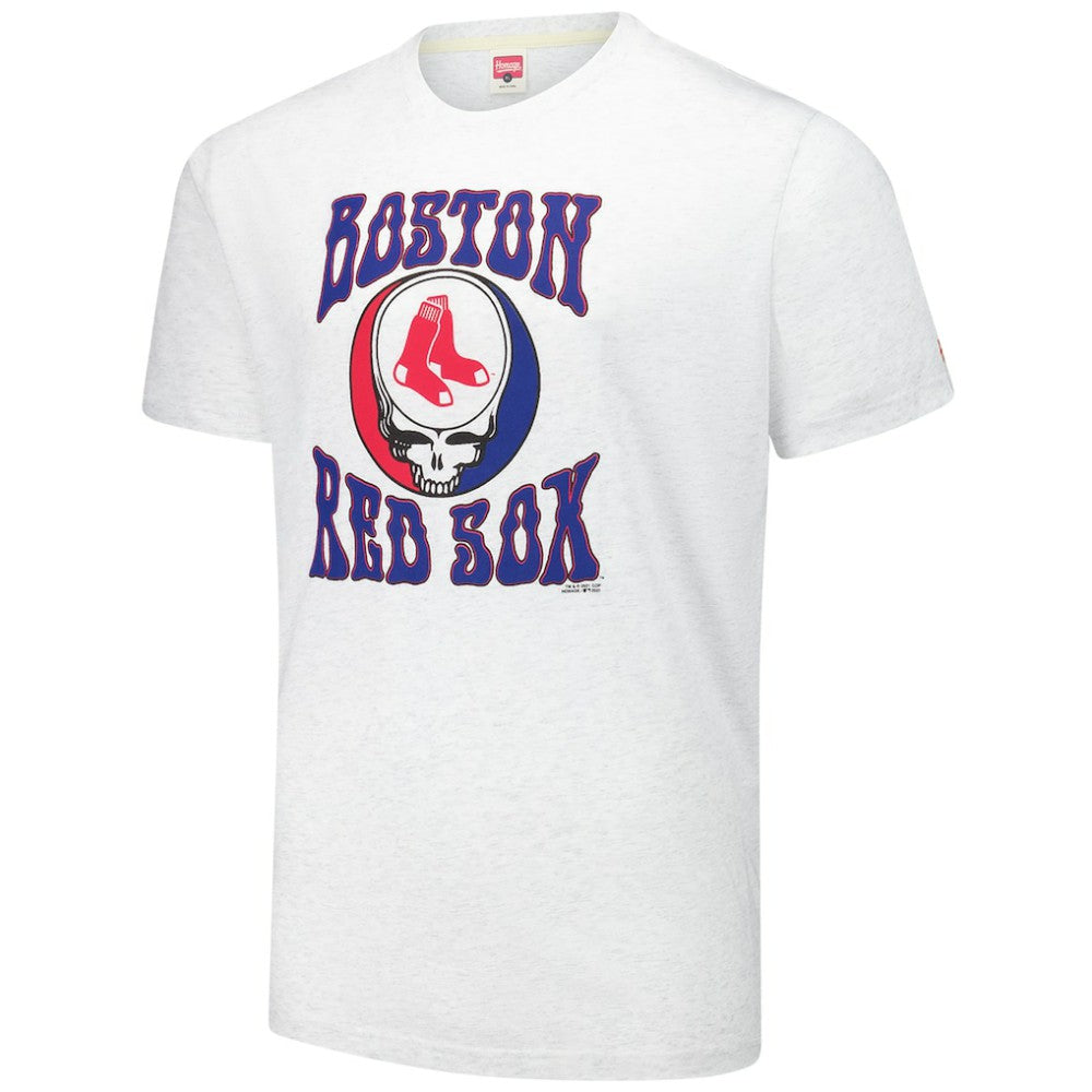 Ash Boston Red Sox Homage Grateful Dead Tri-Blend T-Shirt