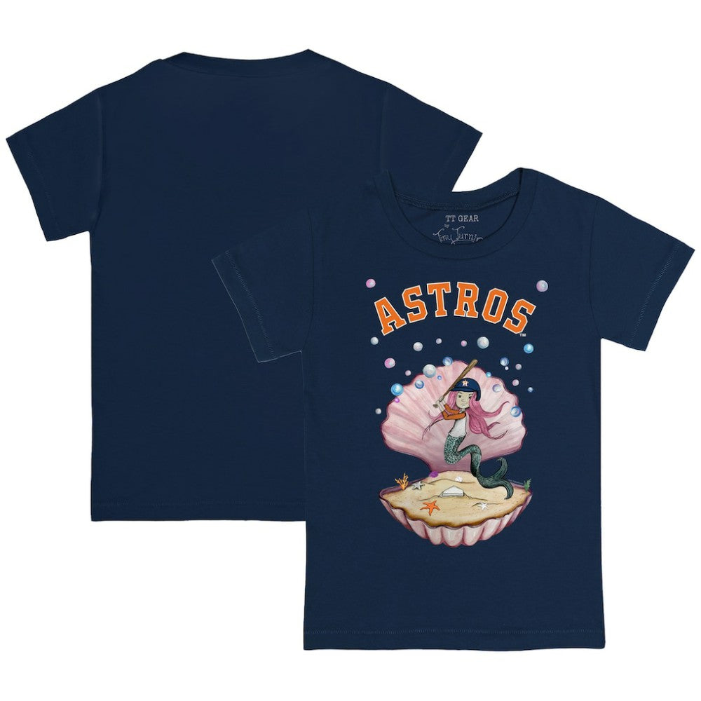 Navy Houston Astros Tiny Turnip Youth Mermaid T-Shirt