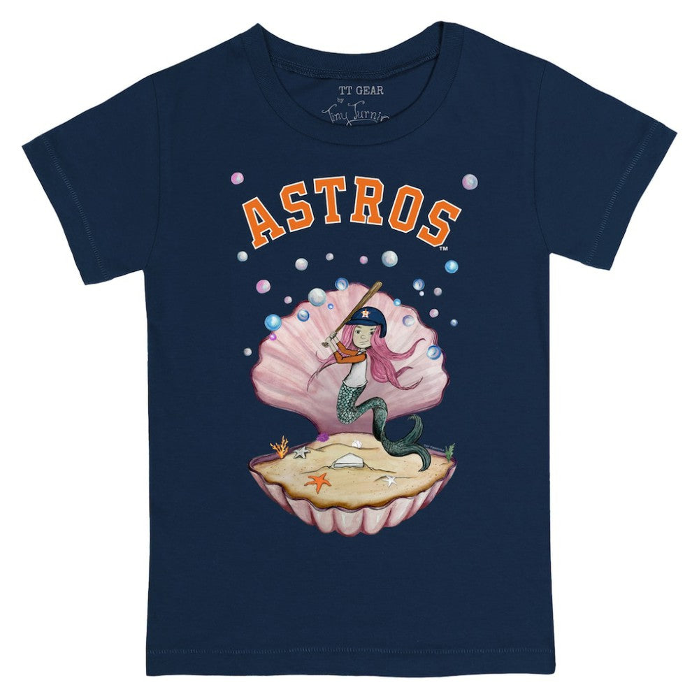 Navy Houston Astros Tiny Turnip Youth Mermaid T-Shirt