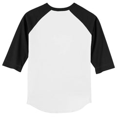White/Black Pittsburgh Pirates Tiny Turnip Youth Triceratops 3/4-Sleeve Raglan T-Shirt