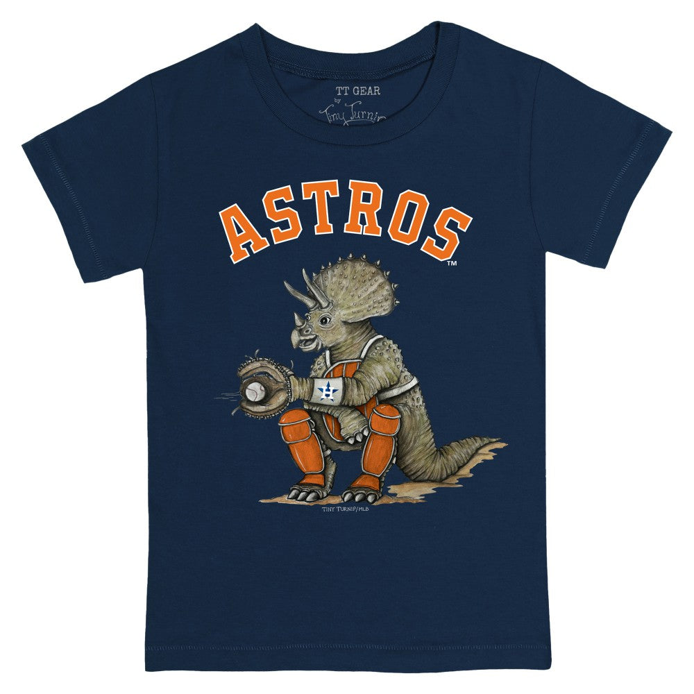 Navy Houston Astros Tiny Turnip Youth Triceratops T-Shirt