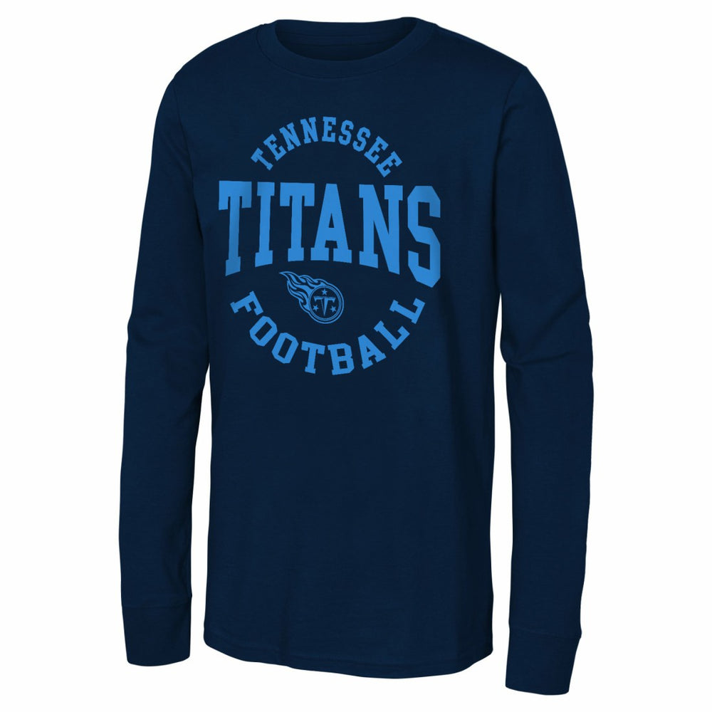 Youth Around The Block Long Sleeve T-Shirt - Tennessee Titans T-shirts