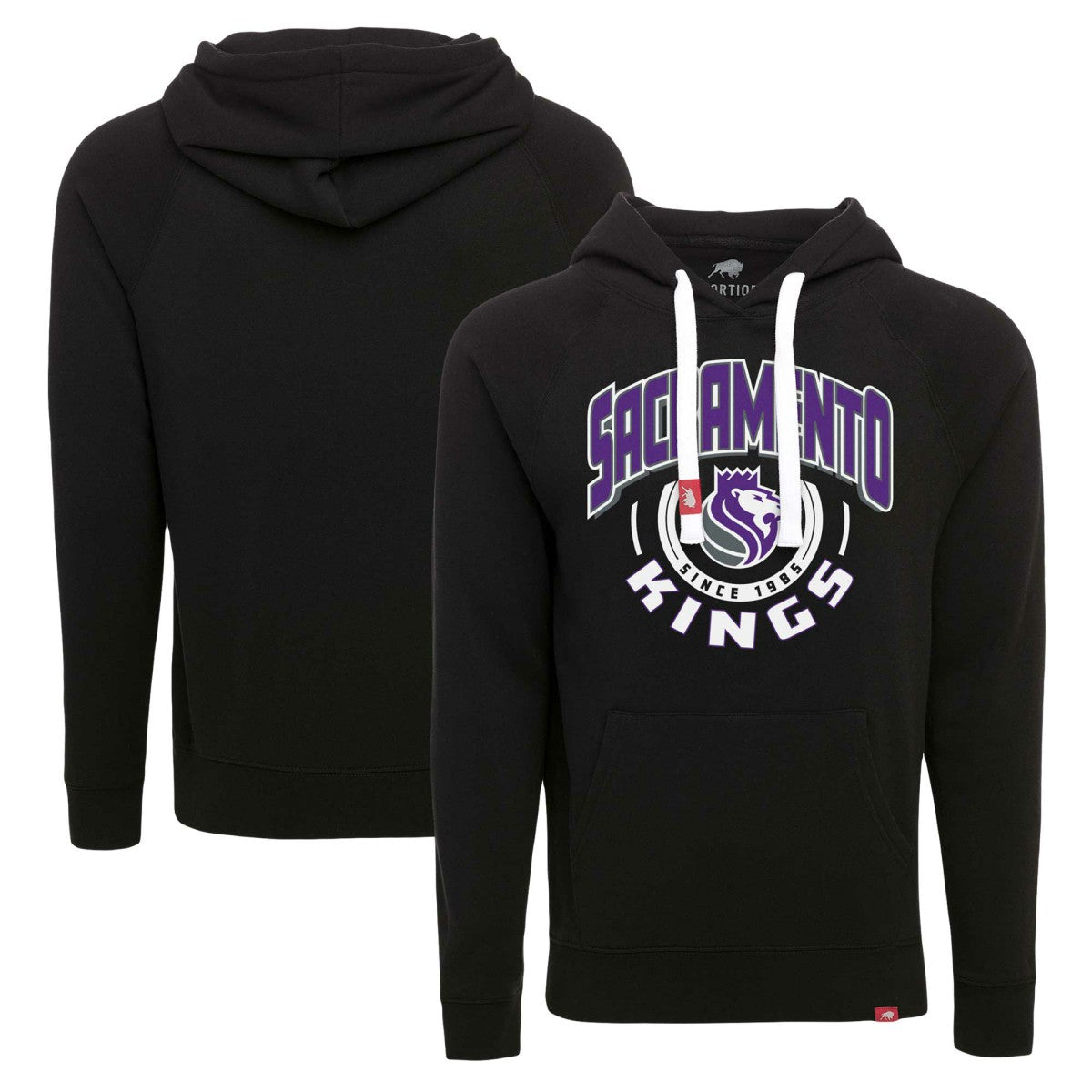 Sacramento Kings Sportiqe Unisex Olsen Super Soft Tri-Blend Raglan Pullover Hoodie