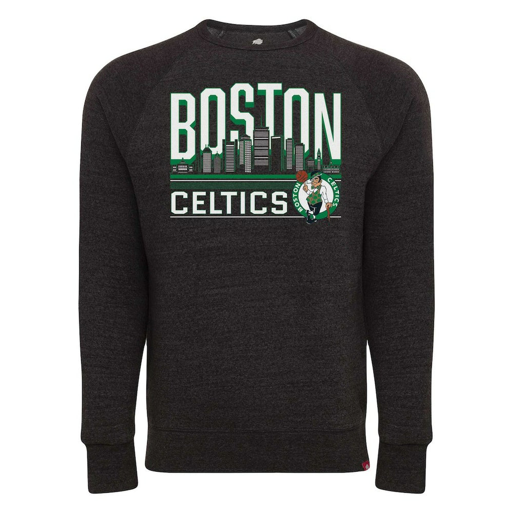 Boston Celtics Sportiqe Unisex Harmon Super Soft Tri-Blend Raglan Pullover Sweatshirt