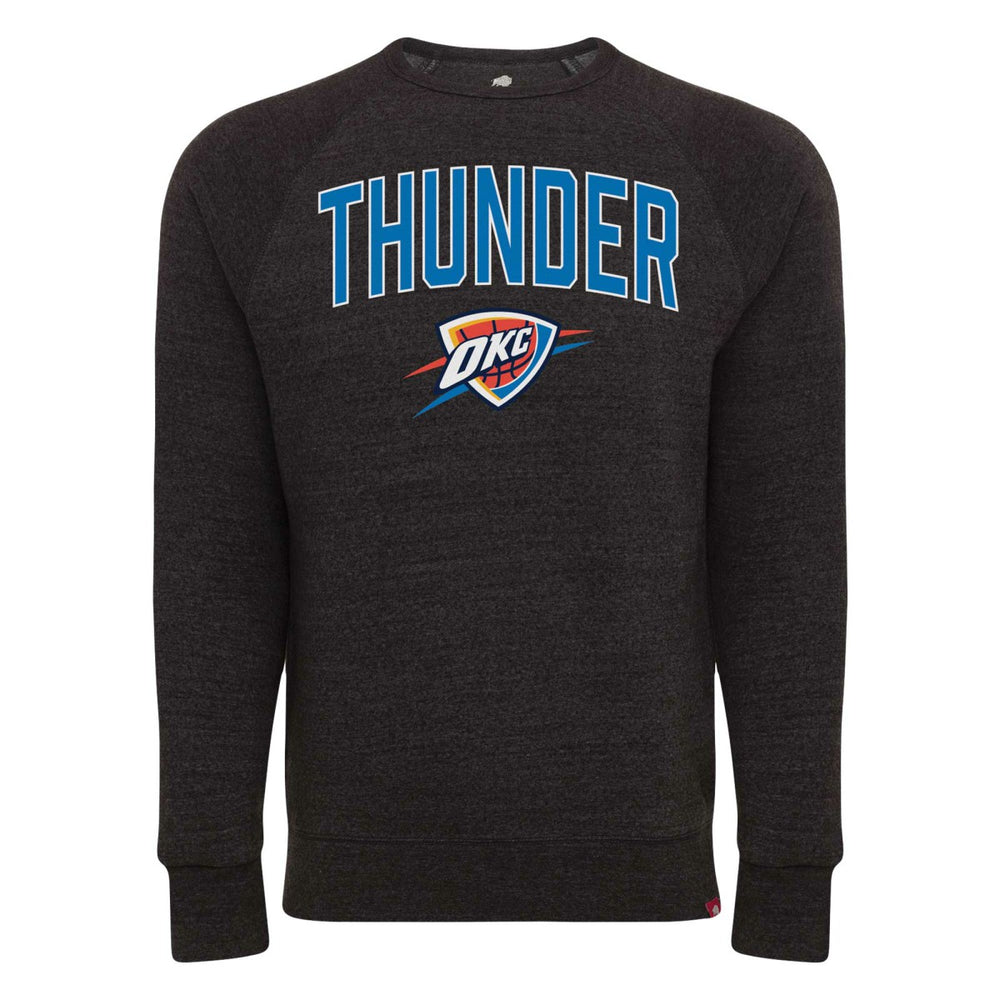 Oklahoma City Thunder Sportiqe Unisex Harmon Super Soft Tri-Blend Raglan Pullover Sweatshirt