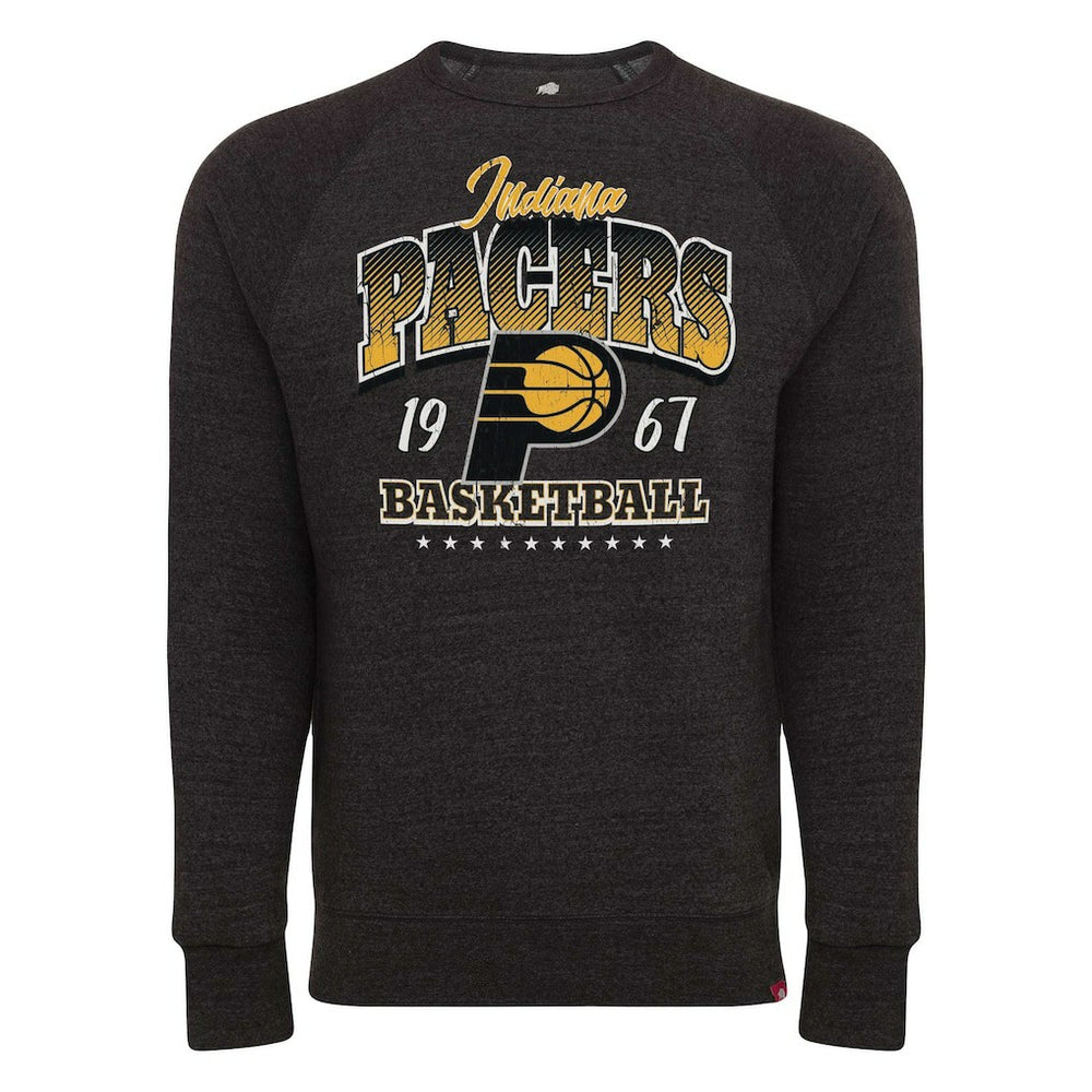 Indiana Pacers Sportiqe Unisex Harmon Super Soft Tri-Blend Raglan Pullover Sweatshirt