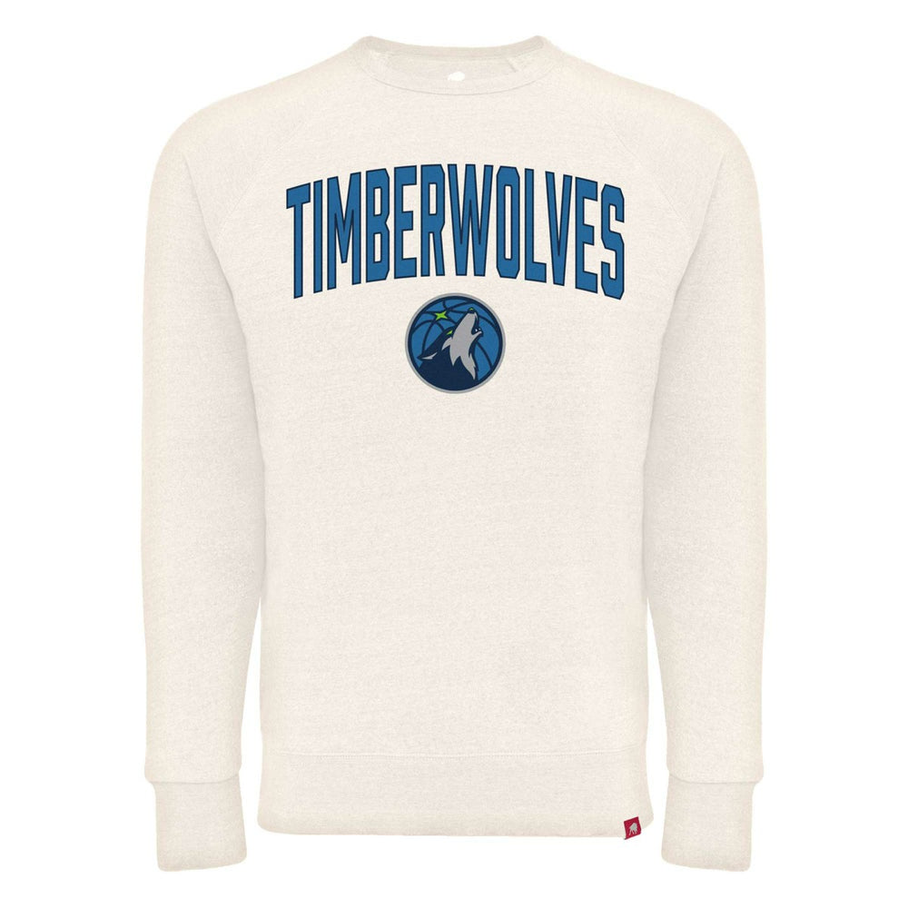 Minnesota Timberwolves Sportiqe Unisex Harmon Super Soft Tri-Blend Raglan Pullover Sweatshirt