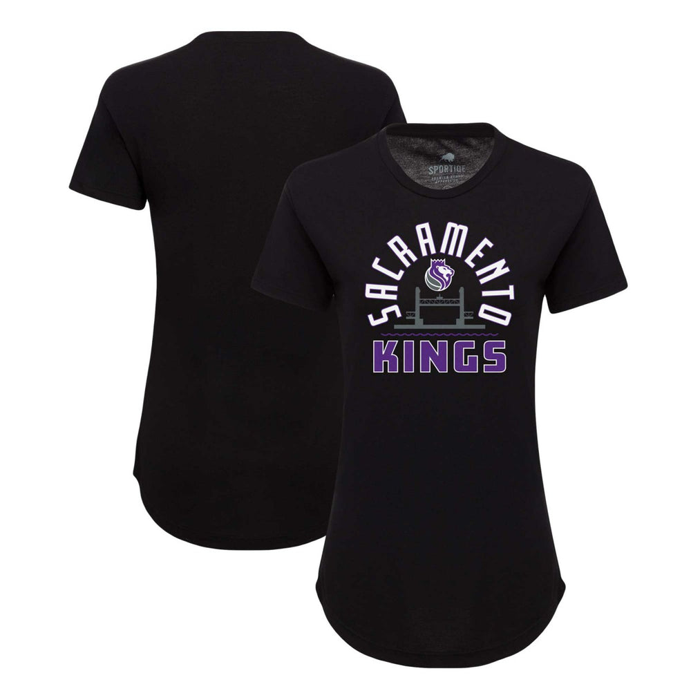 Sacramento Kings Sportiqe Women's Phoebe Super Soft Tri-Blend T-Shirt