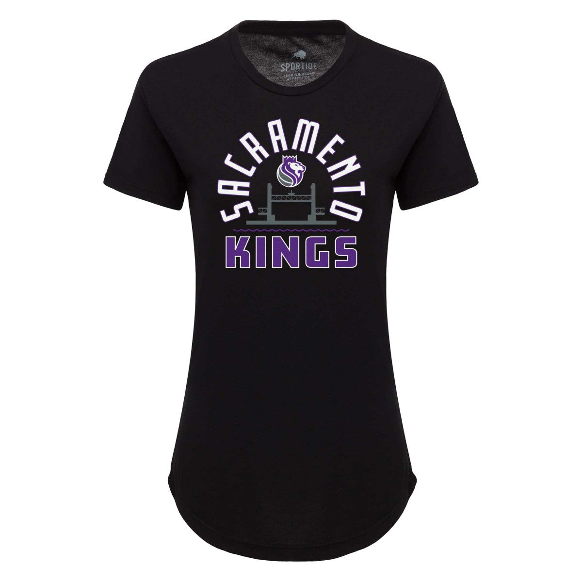 Sacramento Kings Sportiqe Women's Phoebe Super Soft Tri-Blend T-Shirt