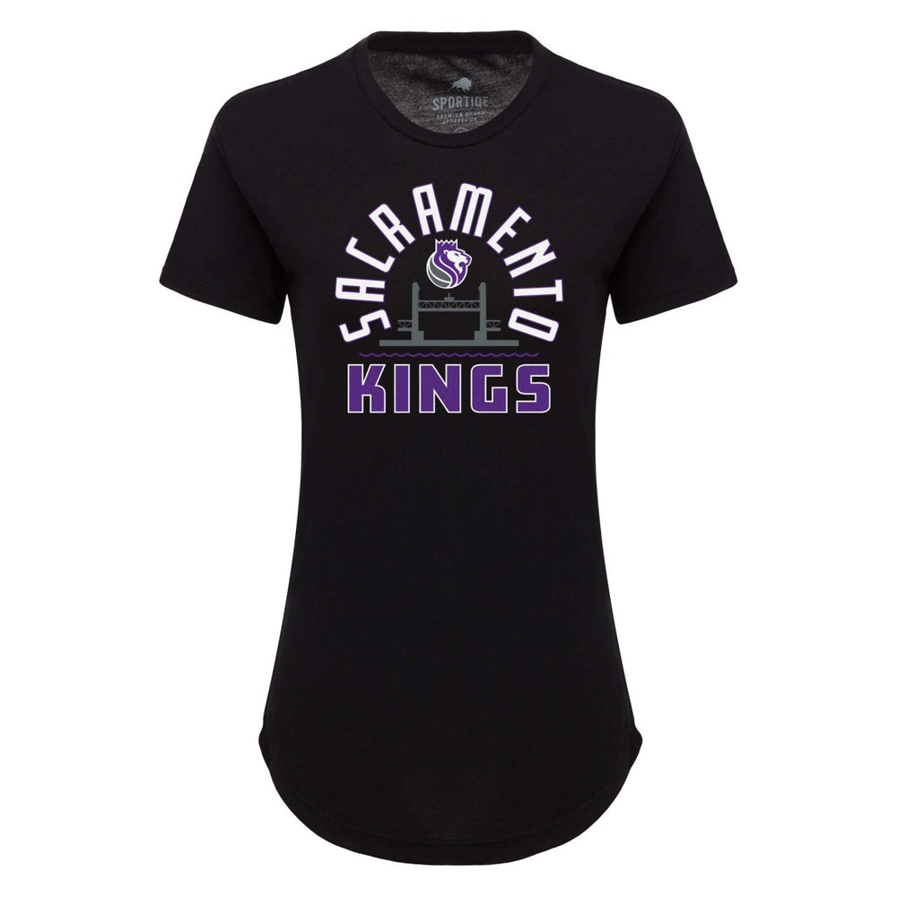 Sacramento Kings Sportiqe Women's Phoebe Super Soft Tri-Blend T-Shirt