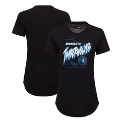 Minnesota Timberwolves Sportiqe Women's Phoebe Super Soft Tri-Blend T-Shirt