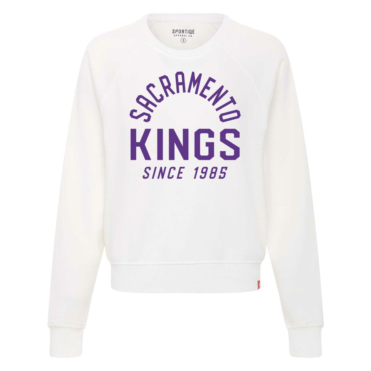 Sacramento Kings Sportiqe Women's Ashlyn Super Soft Raglan Pullover Sweatshirt