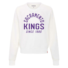 Sacramento Kings Sportiqe Women's Ashlyn Super Soft Raglan Pullover Sweatshirt