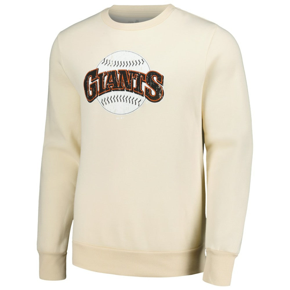 Oatmeal San Francisco Giants Majestic Threads Fleece Pullover Sweatshirt