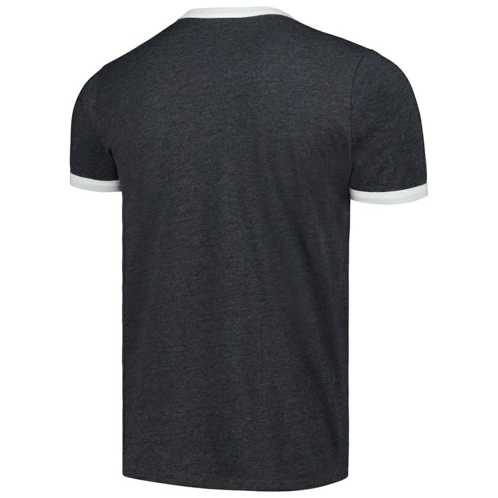 Black Chicago White Sox Majestic Threads Ringer Tri-Blend T-Shirt