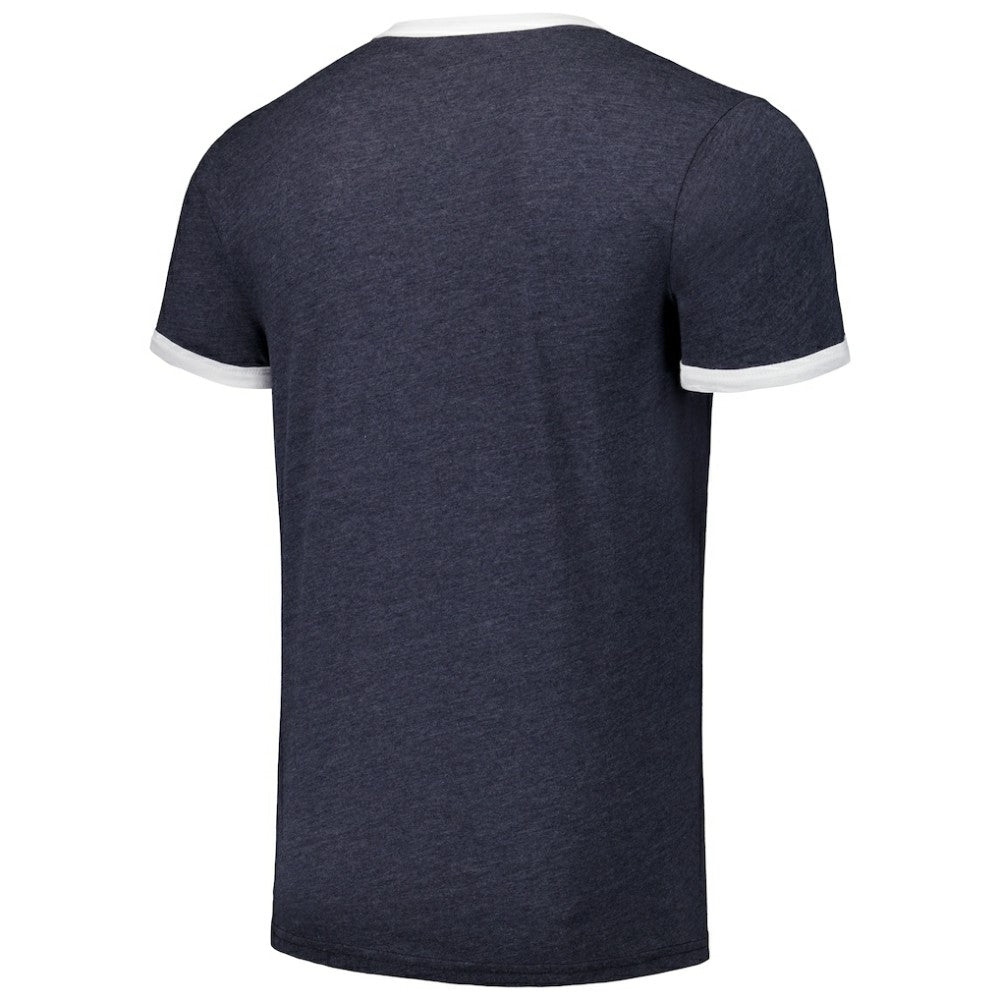 Navy Tampa Bay Rays Majestic Threads Ringer Tri-Blend T-Shirt