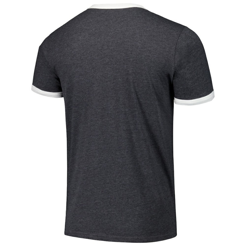 Black Tampa Bay Rays Majestic Threads Ringer Tri-Blend T-Shirt