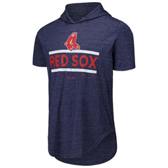 Navy Boston Red Sox Majestic Threads Tri-Blend Hoodie T-Shirt