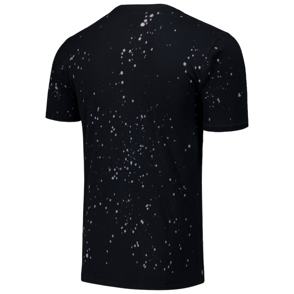 Black/White Atlanta Braves Majestic Threads Splatter T-Shirt