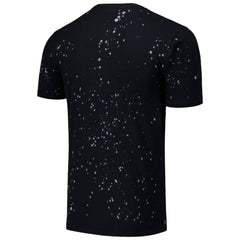 Black/White Atlanta Braves Majestic Threads Splatter T-Shirt
