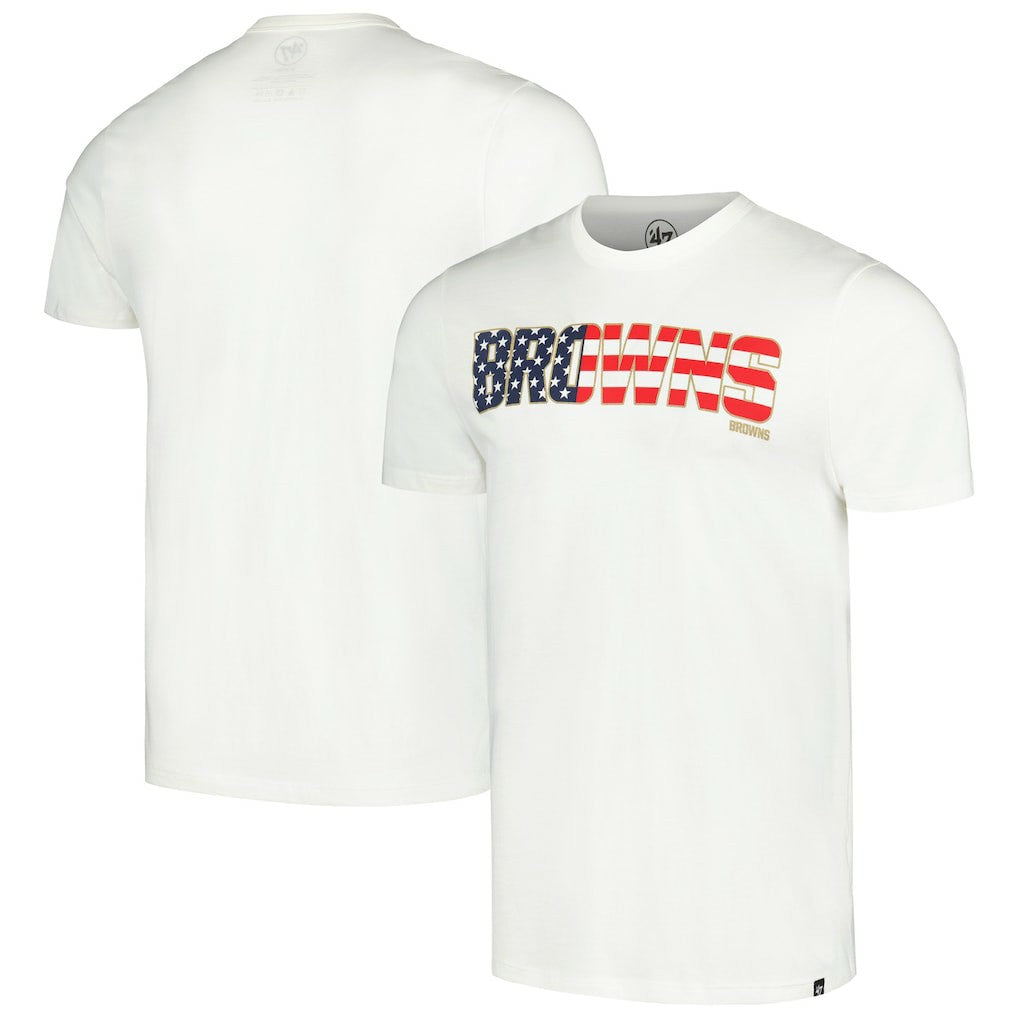 '47 Flag Script Franklin T-Shirt - Cleveland Browns T-shirts