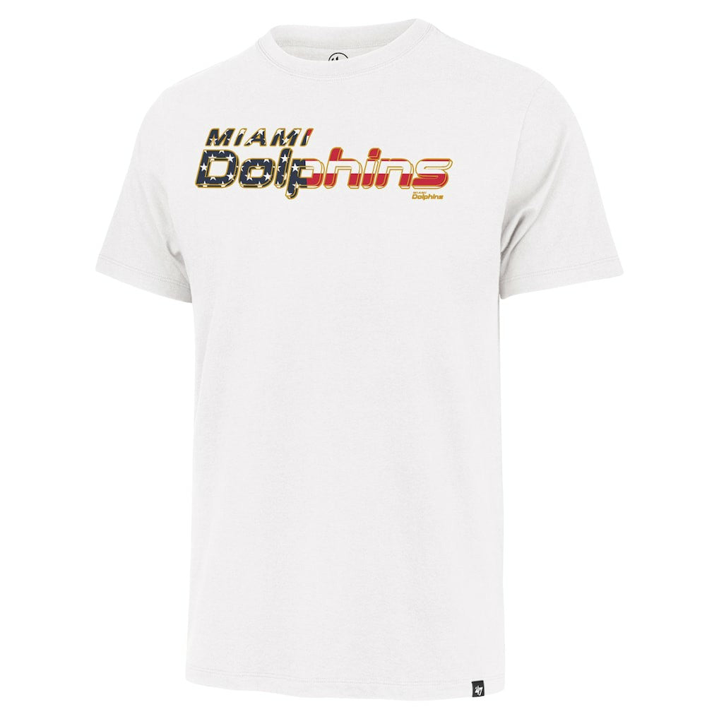 '47 Flag Script Franklin T-Shirt - Miami Dolphins T-shirts