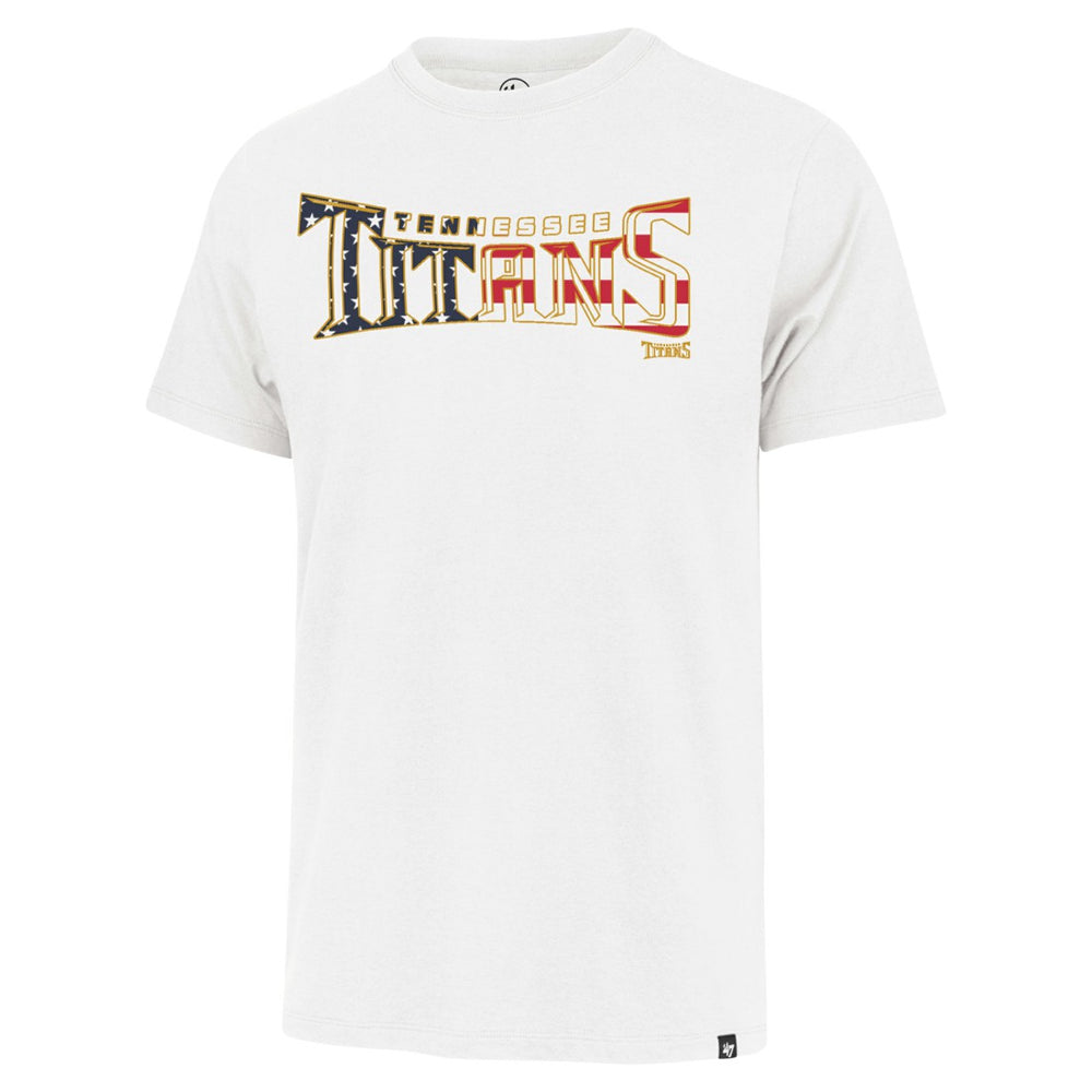 '47 Flag Script Franklin T-Shirt - Tennessee Titans T-shirts