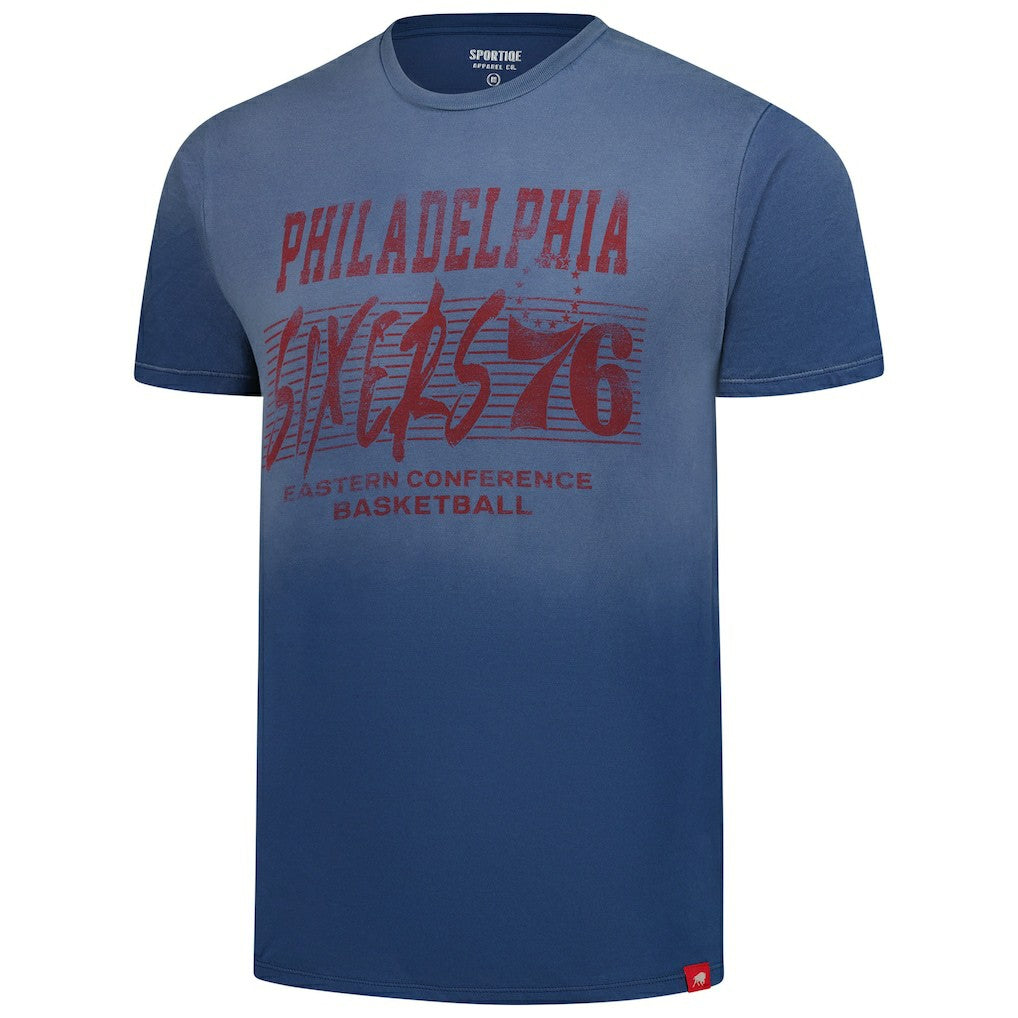Philadelphia 76ers Sportiqe Unisex Bingham Sun-Fade T-Shirt