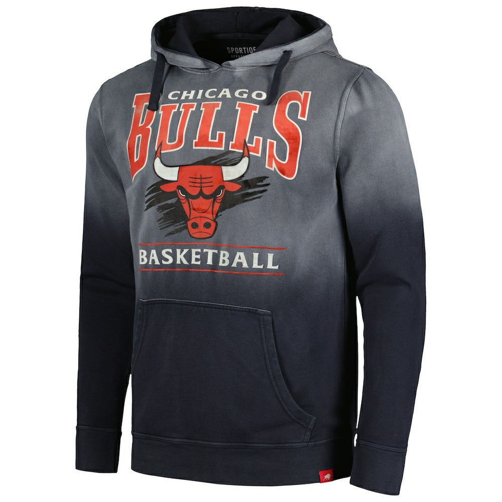 Chicago Bulls Sportiqe Unisex Blake Sun-Fade Pullover Hoodie