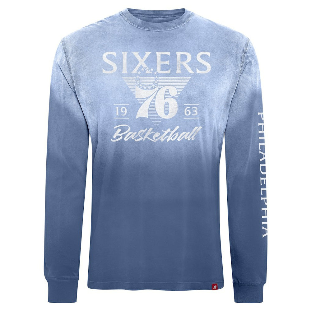 Philadelphia 76ers Sportiqe Unisex Mohave Sun-Dipped Long Sleeve T-Shirt