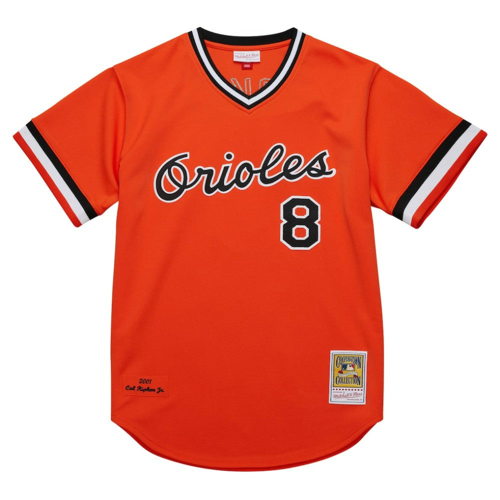 Orange Cal Ripken Jr. Baltimore Orioles Mitchell & Ness 2001 Cooperstown Collection Authentic Throwback Jersey