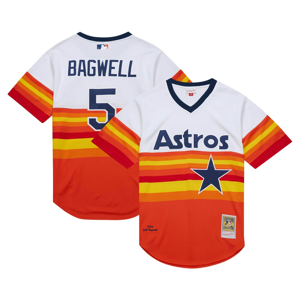 White Jeff Bagwell Houston Astros Mitchell & Ness 2004 Cooperstown Collection Authentic Throwback Jersey