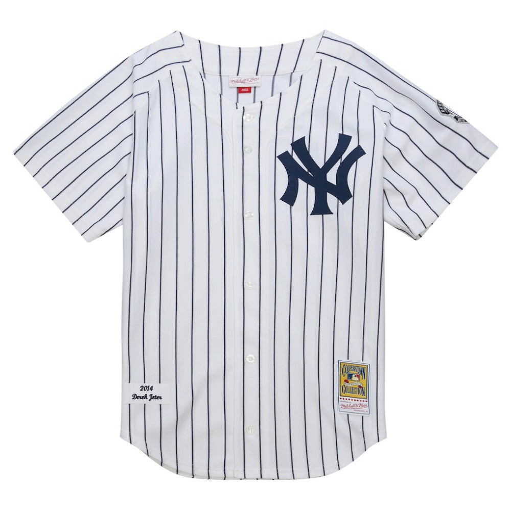 White Derek Jeter New York Yankees Mitchell & Ness 2014 Cooperstown Collection Authentic Throwback Jersey