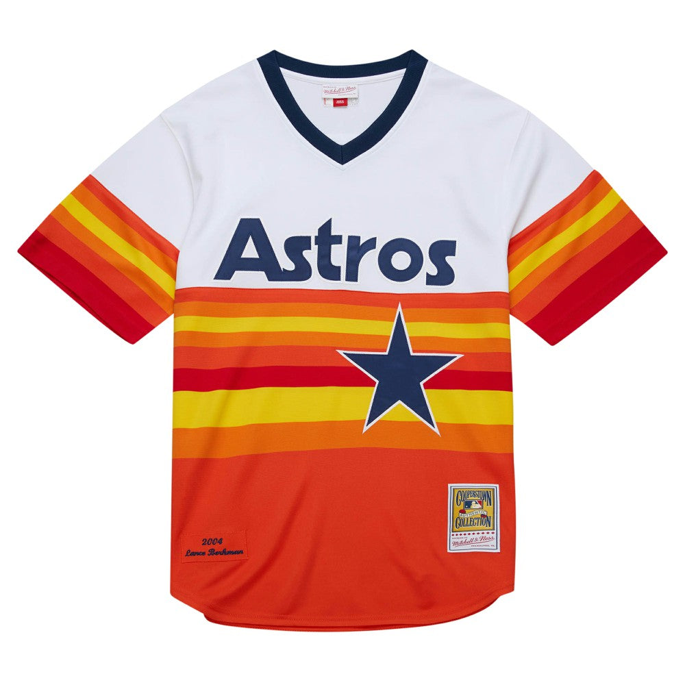 White Lance Berkman Houston Astros Mitchell & Ness 2004 Cooperstown Collection Authentic Throwback Jersey