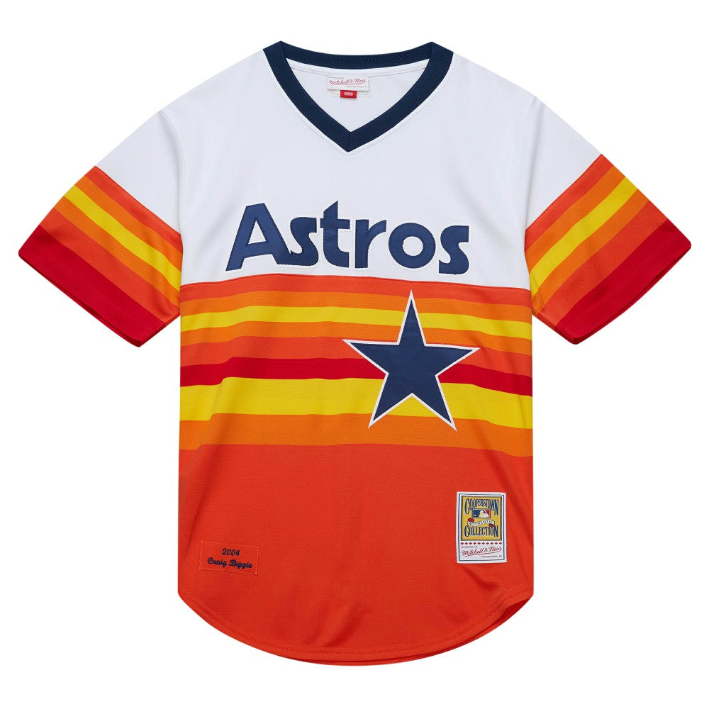 White Craig Biggio Houston Astros Mitchell & Ness 2004 Cooperstown Collection Authentic Throwback Jersey