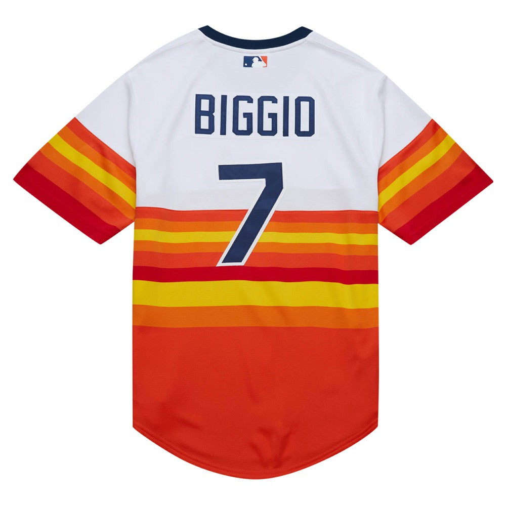 White Craig Biggio Houston Astros Mitchell & Ness 2004 Cooperstown Collection Authentic Throwback Jersey