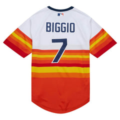 White Craig Biggio Houston Astros Mitchell & Ness 2004 Cooperstown Collection Authentic Throwback Jersey