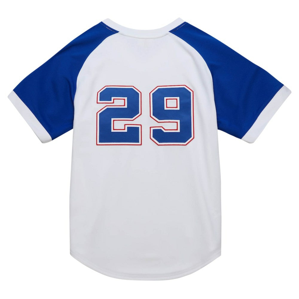 White John Smoltz Atlanta Braves Mitchell & Ness 2004 Cooperstown Collection Authentic Throwback Jersey