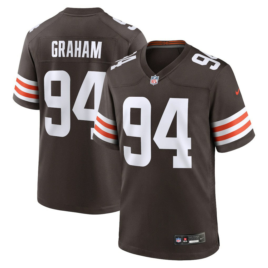 Mason Graham  2025 NFL Draft First Round Pick Game Jersey - Cleveland Browns Jerseys
