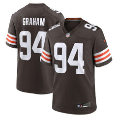 Mason Graham  2025 NFL Draft First Round Pick Game Jersey - Cleveland Browns Jerseys