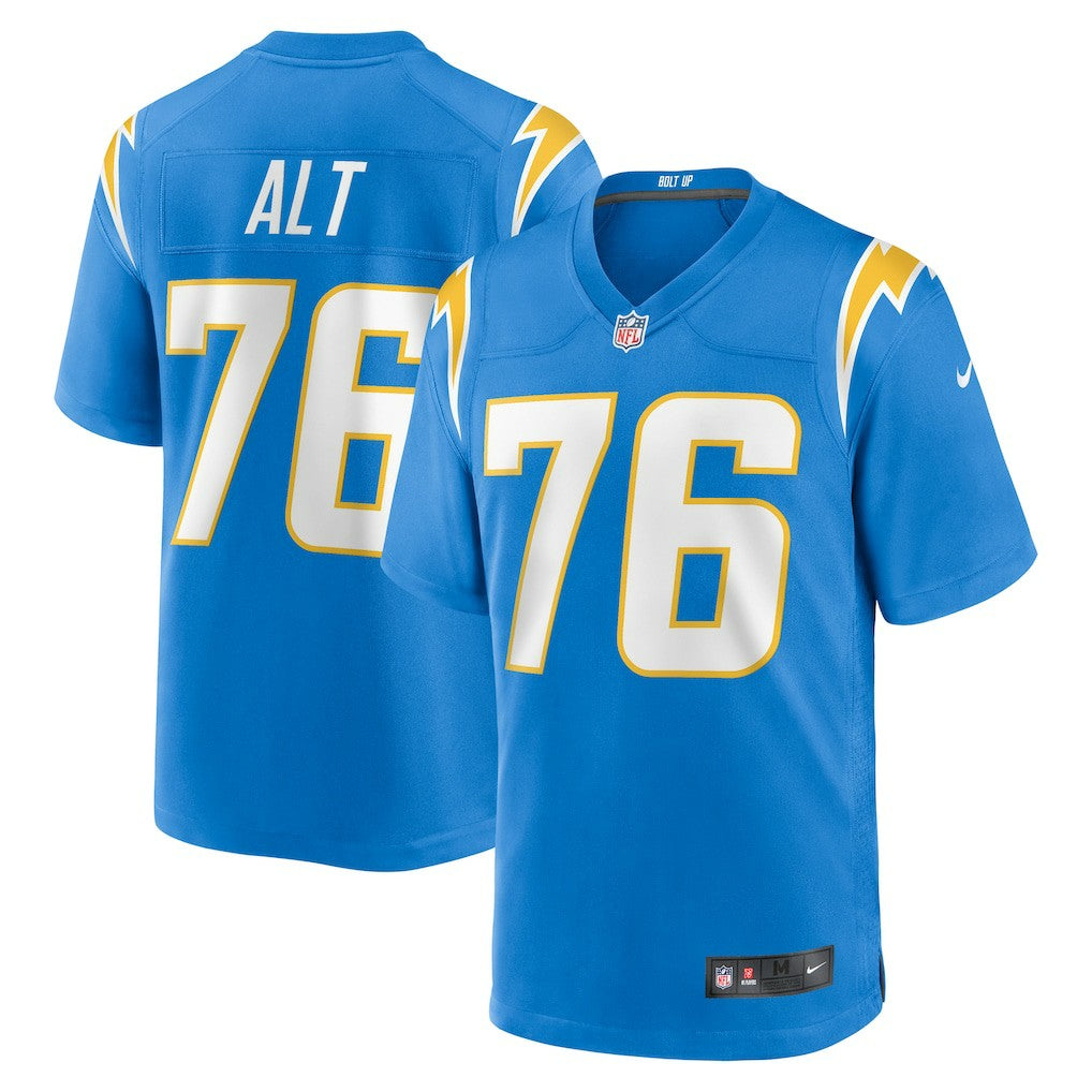 Joe Alt  Player Game Jersey - Los Angeles Chargers Jerseys