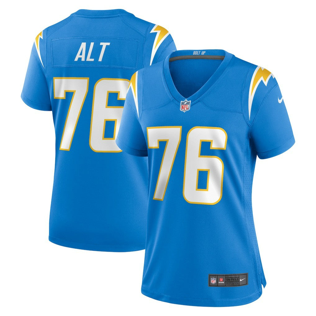Joe Alt  Women's 2024 NFL Draft First Round Pick Player Game Jersey - Los Angeles Chargers Jerseys