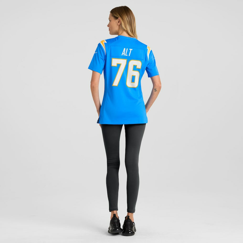Joe Alt  Women's 2024 NFL Draft First Round Pick Player Game Jersey - Los Angeles Chargers Jerseys
